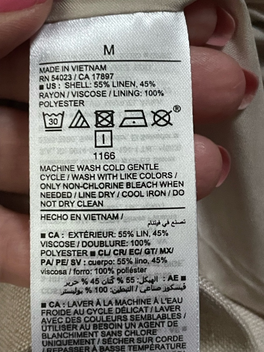 Neutral Linen-Look Button Front Vest by Old Navy. Out of stock style - Picture 8 of 8